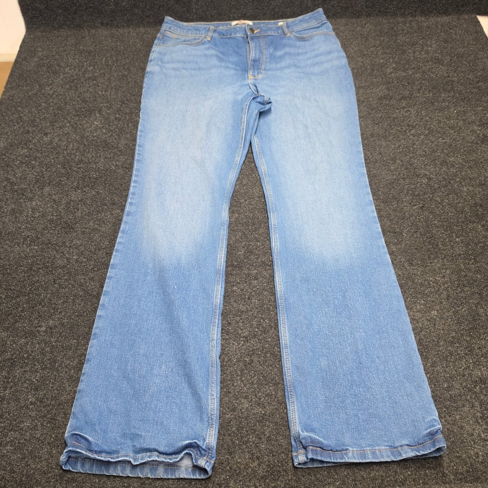Wrangler High Rise Bold Boot Jeans Light Wash Blue Denim 14x32 112315125